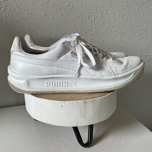 Puma GV Special Women’s White Leather Athletic Shoes Size 11 EUC